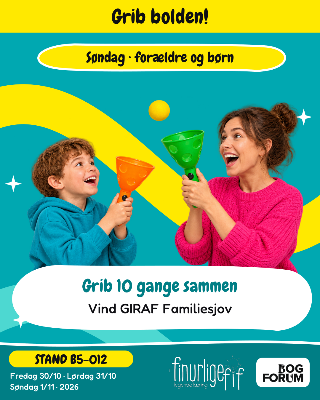 Grib bolden! Kom og leg sammen som forælder og barn