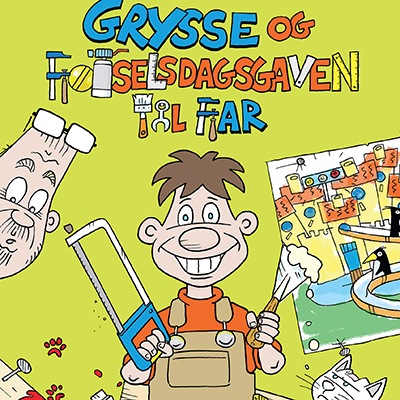 Signering af GRYSSE OG FØDSELSDAGSGAVEN TIL FAR