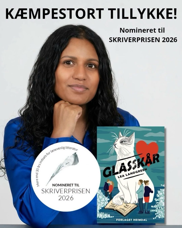 RECEPTION for Glasskår og Lea Landgreen. Vi fejrer, at bogen er nomineret til SKRIVERPRISEN 2026