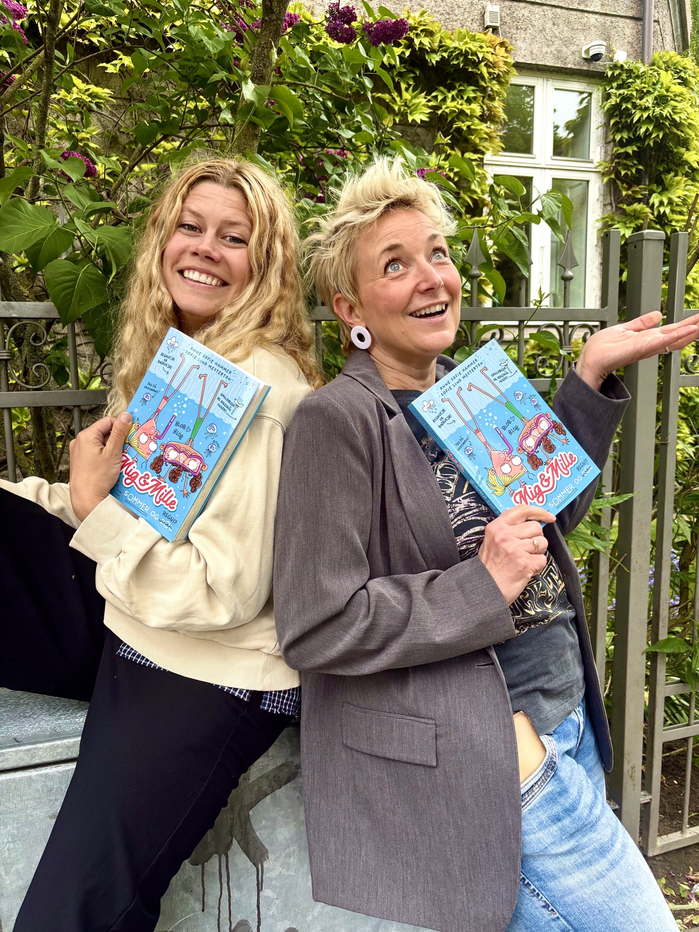Mig & Mille signering og bogmærker – Anne Sofie Hammer og Sofie Lind Mesterton signerer